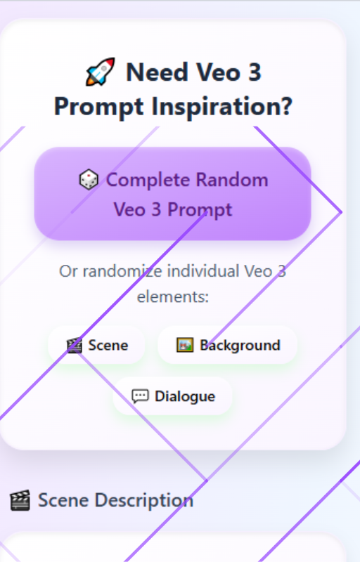 Veo3 JSON Prompt Generator