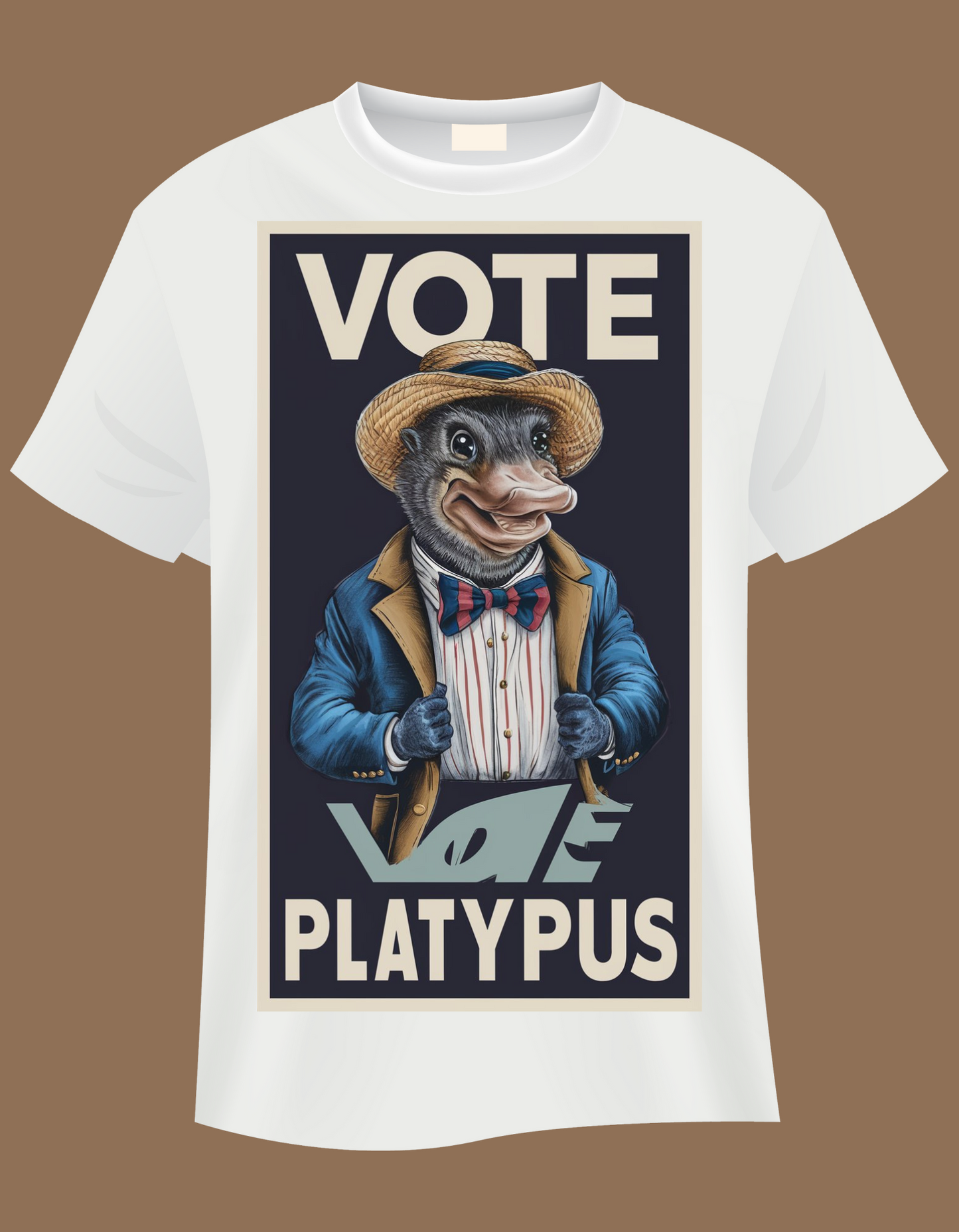 Unisex T-Shirt design Vote Playpus
