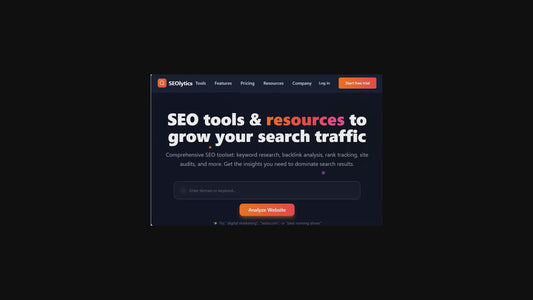 SEO Tools & Resources To Grow Your Search Traffic